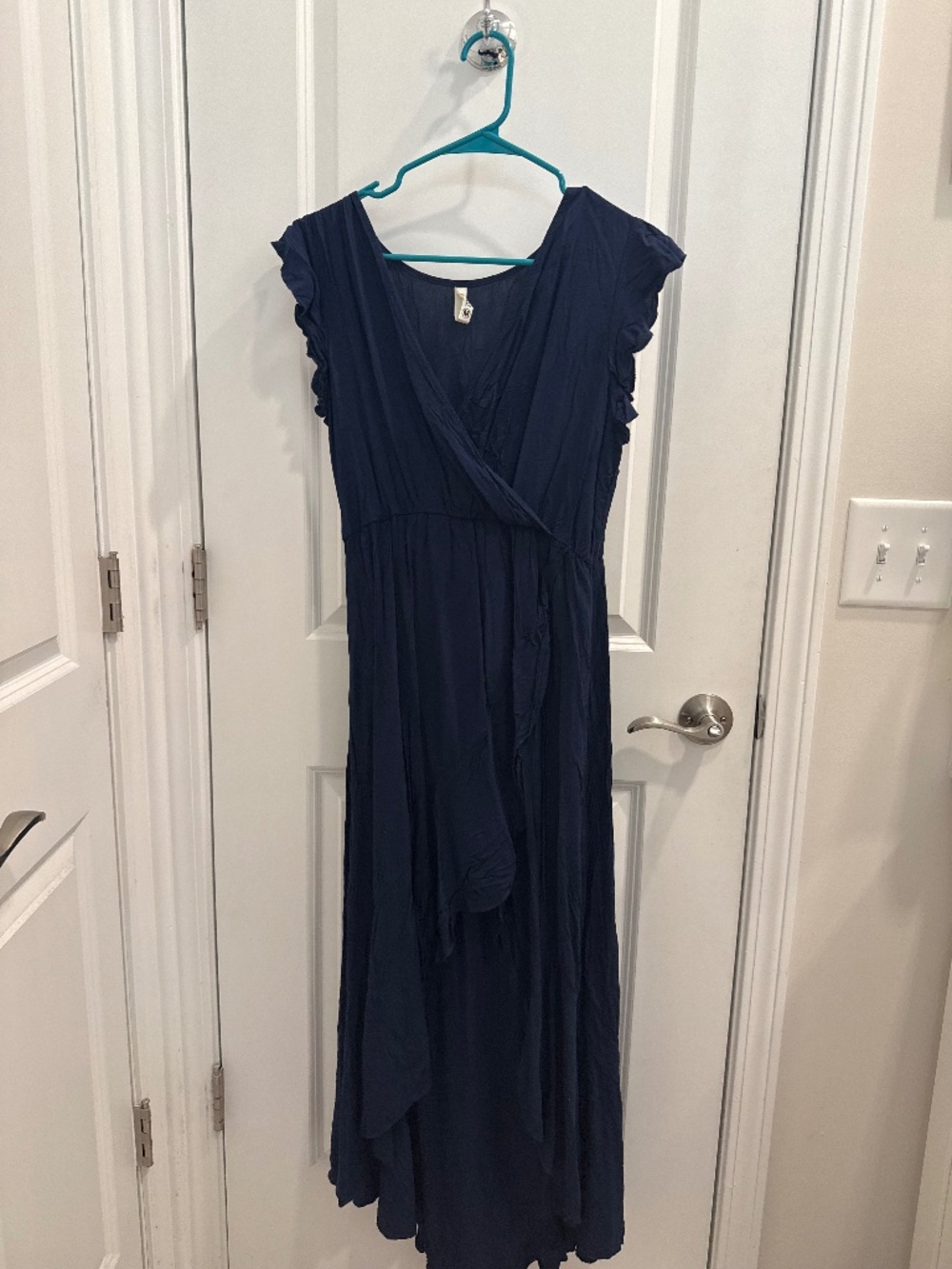 Womens Navy Midi Dress